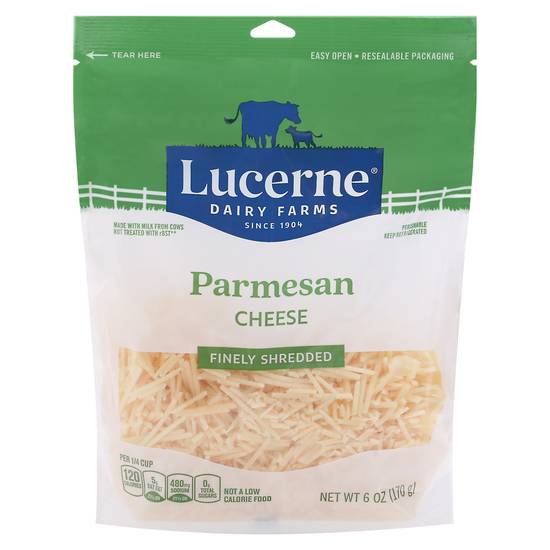 Lucerne Finely Shredded Parmesan Cheese (6 oz)