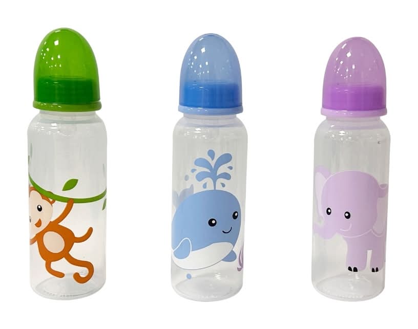 Kidgets Printed Bottles With Medium Flow Nipples 9 Ounce, Assorted (2 x 6 ct)