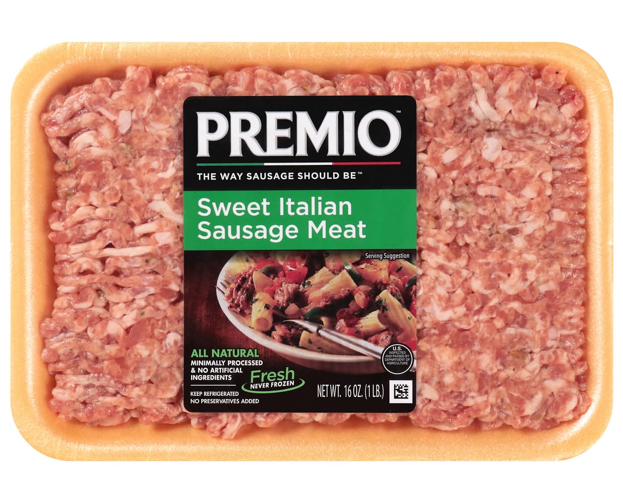 Premio Sweet Italian Sausage Meat (16 oz)