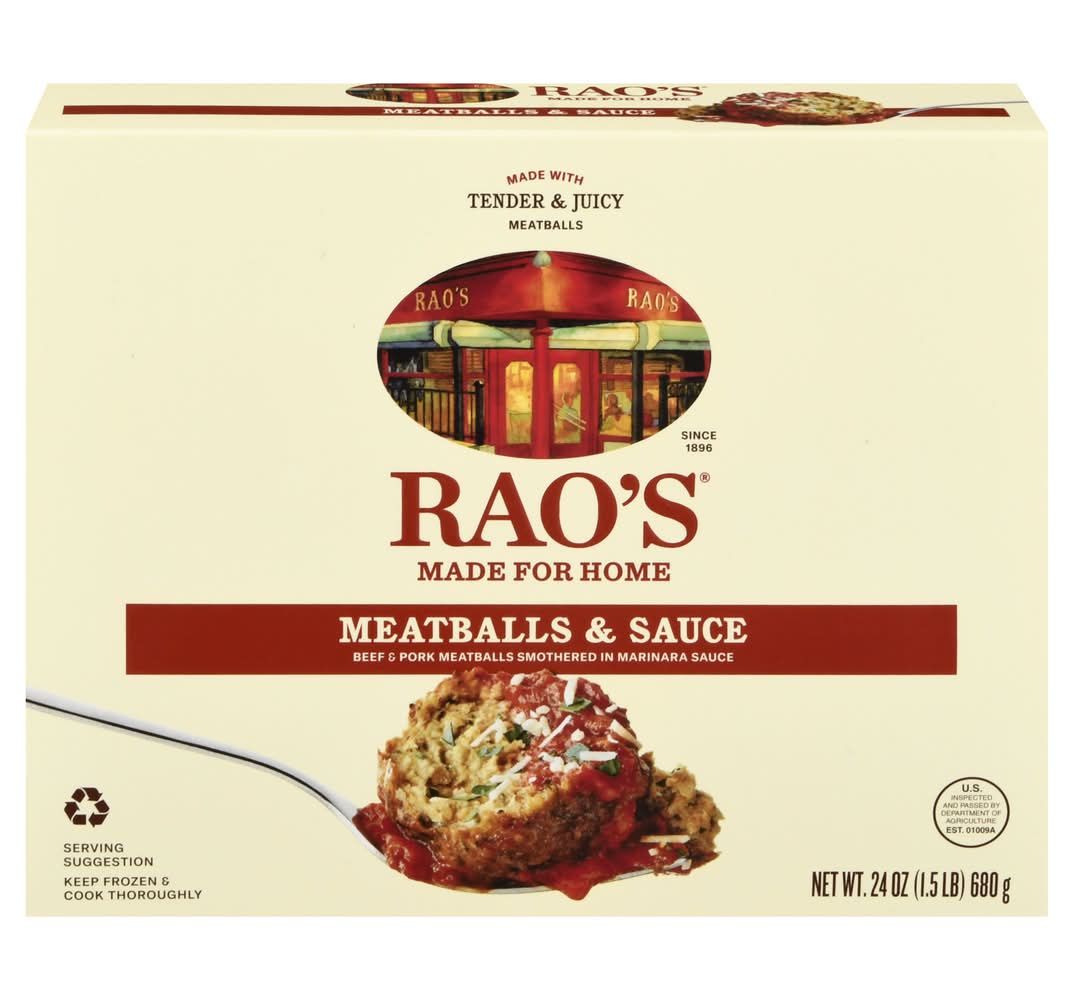 Rao's Homemade Tender Juicy Meatballs & Sauce (24 oz)