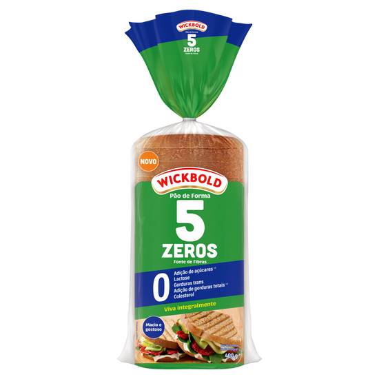 Wickbold pão de forma 5 zeros fonte de fibras (400 g)