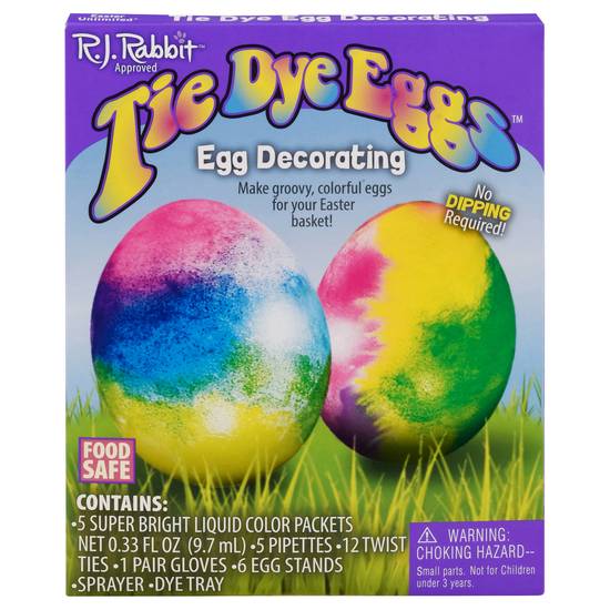 Easter Unlimited Tie Dye Ages 3+ Egg Coloring Kit