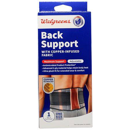 Walgreens Copper Comfort Back Support