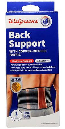 Walgreens Copper Comfort Back Support