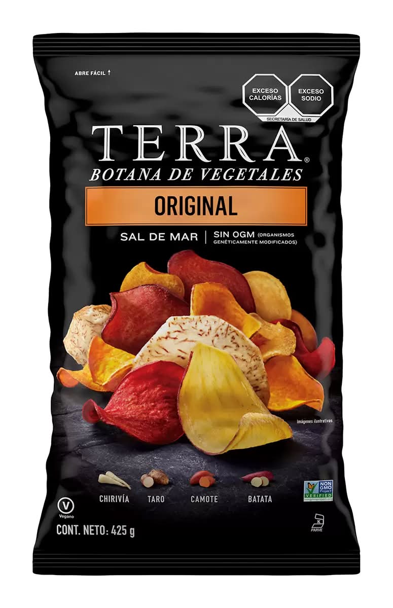 Terra · Botanas de vegetales con sal de mar original (425 g)