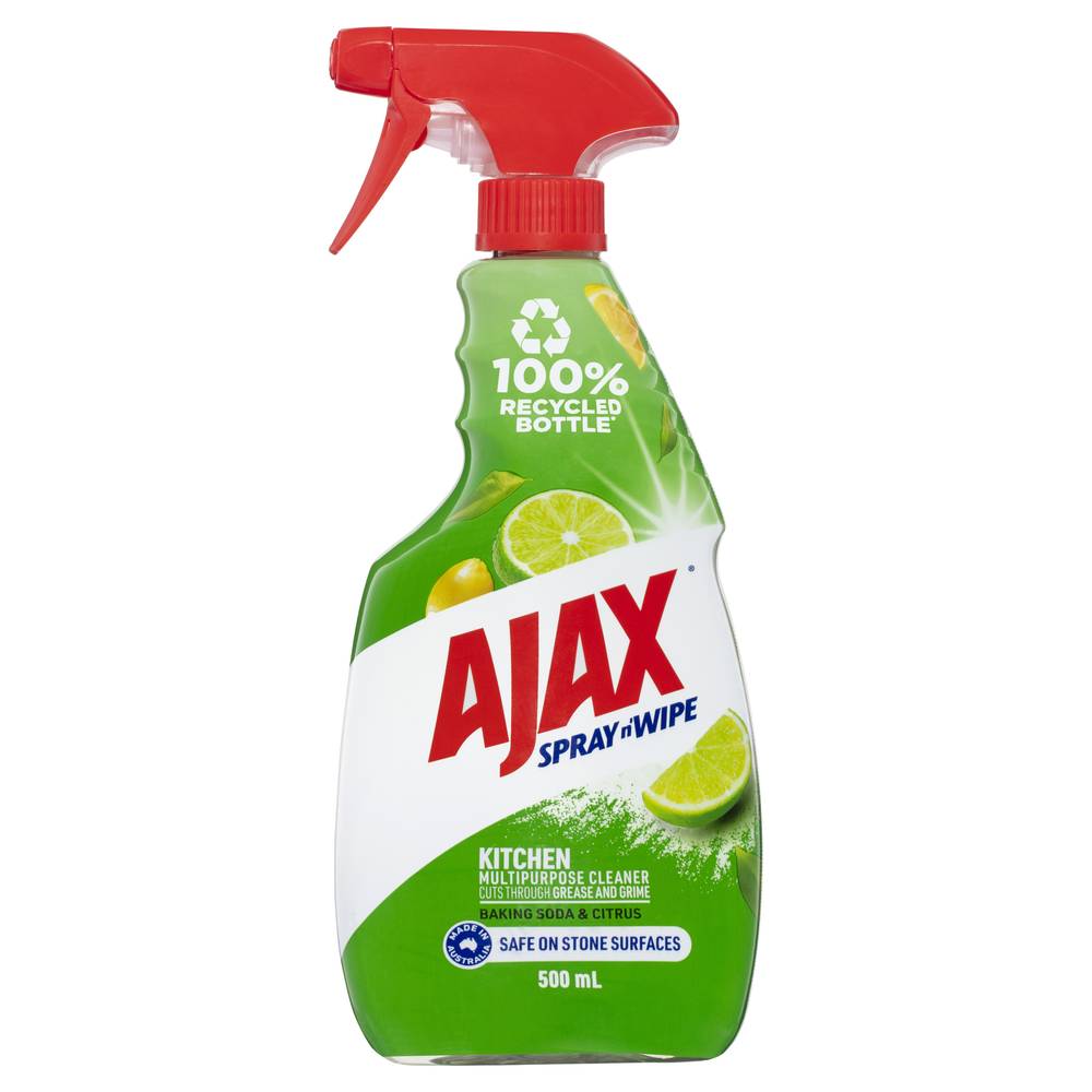 Ajax Spray N' Wipe Kitchen Multi-Purpose Cleaner, Citrus (500mL)