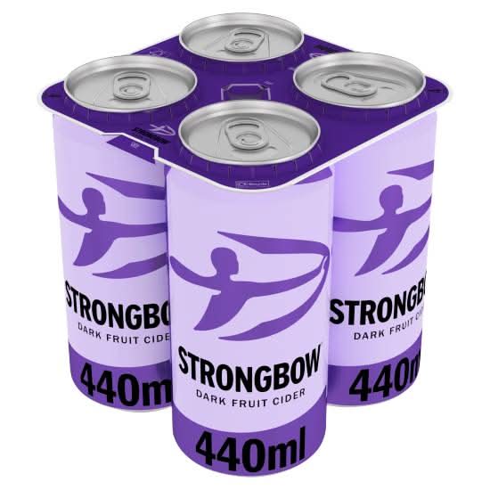 Strongbow Dark Fruit, Hard Cider (4 x 440ml)