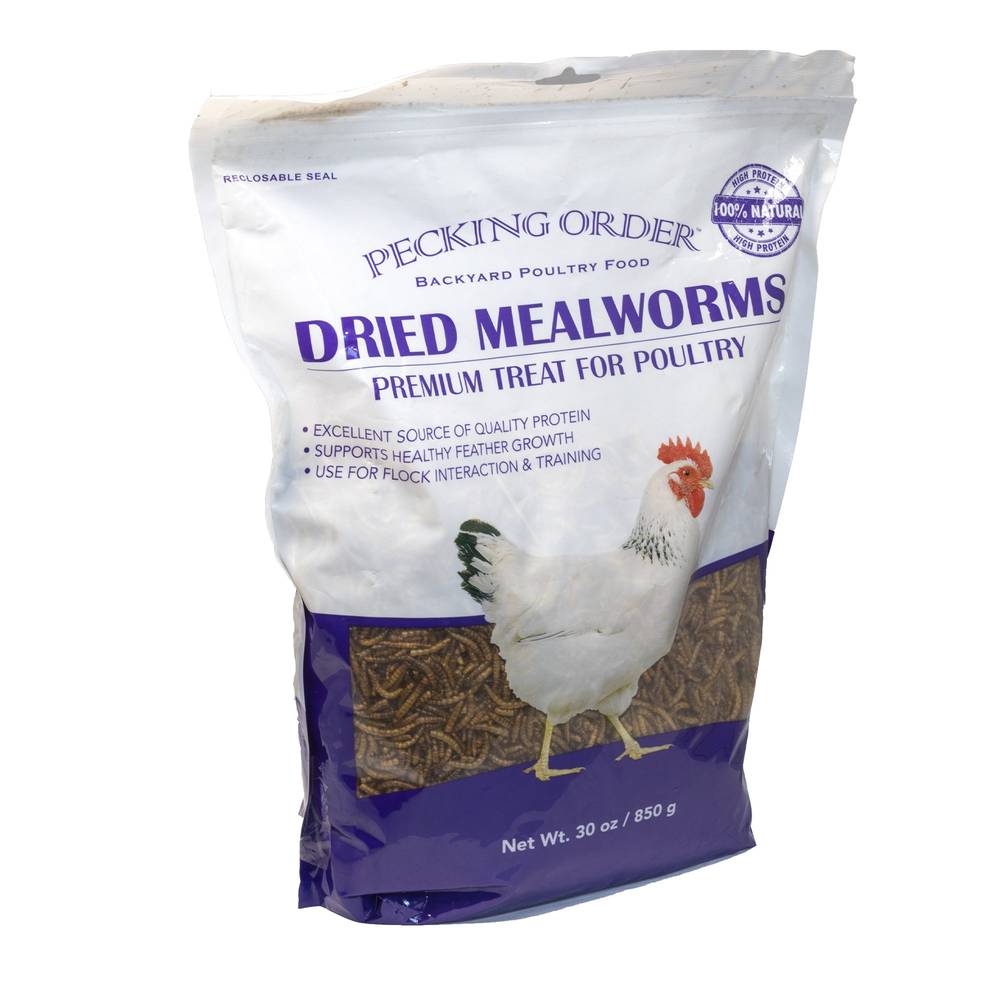 Pecking Order Dried Mealworms For Chicken (30 oz.)