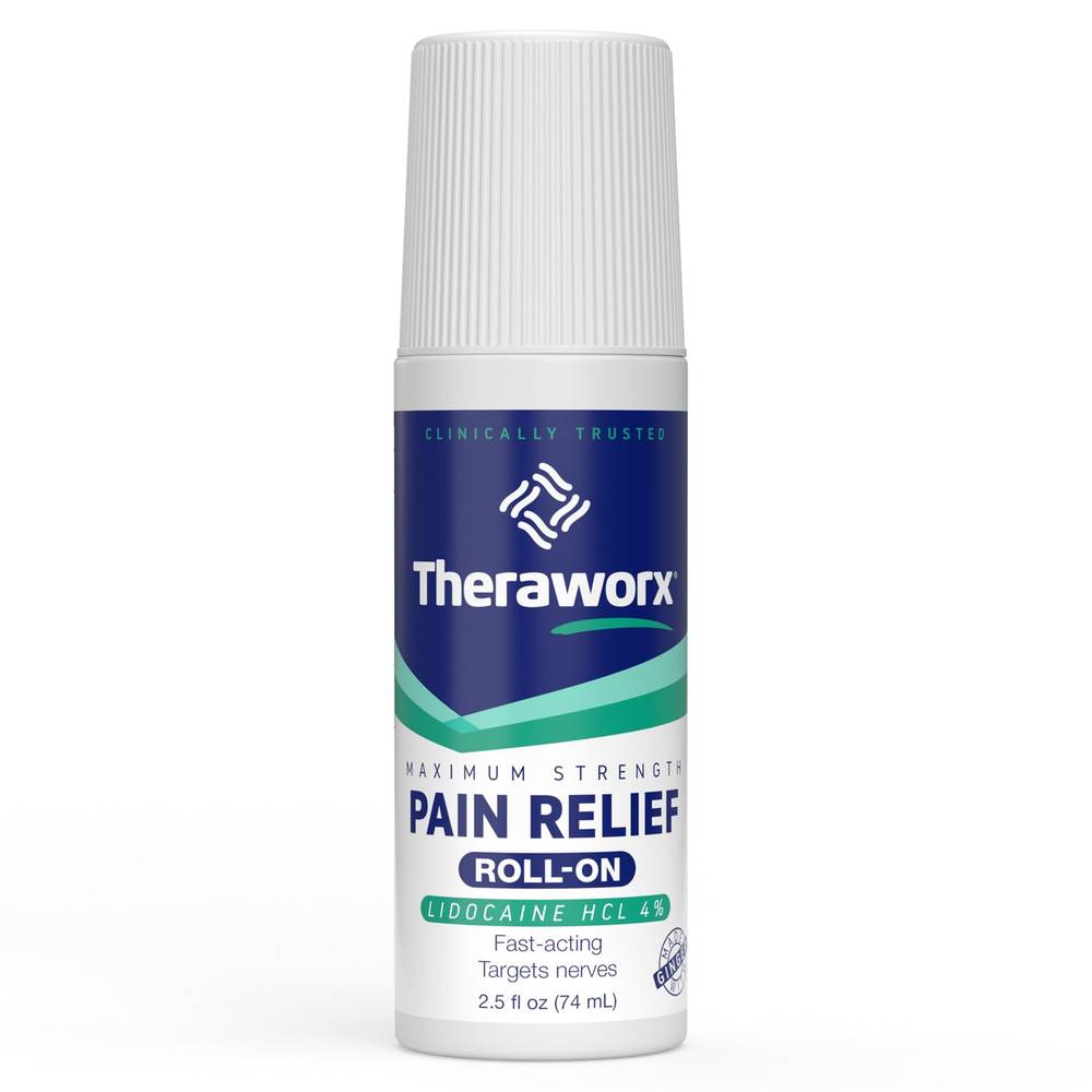 Theraworx Nerve Relief With Lidocaine Roll on (2.5 fl oz)