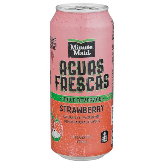 Minute Maid Aguas Frescas Strawberry Juice Beverage (16 fl oz)