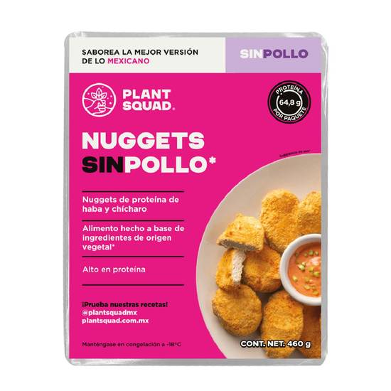 Plant squad nuggets sin pollo