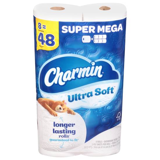 Charmin Ultra Soft Mega Bathroom Tissue (8 ct)