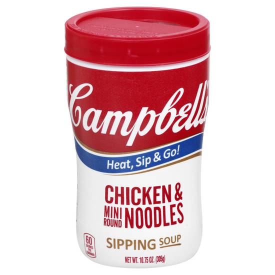 Campbell's Chicken & Mini Round Noodles Sipping Soup