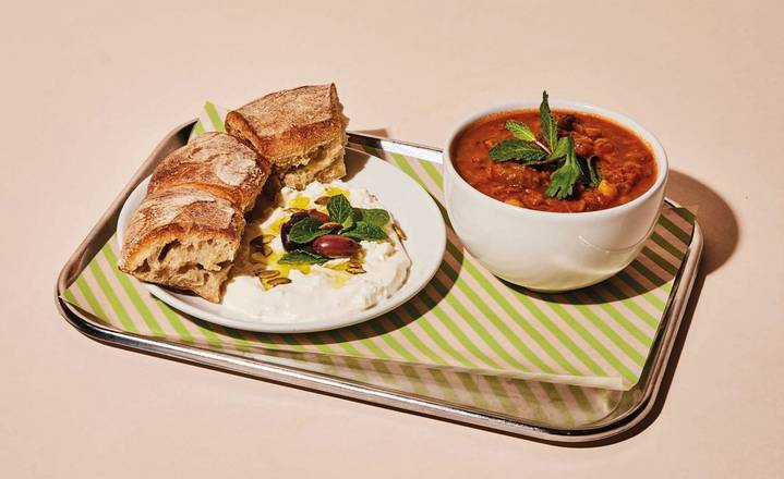 Pick Me Up Combo Deal: soep + dip met brood