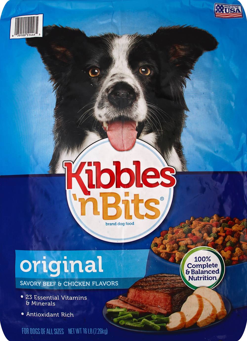 Kibbles 'n Bits Original Beef & Chicken Flavors Adult Dog Food (16 lbs)