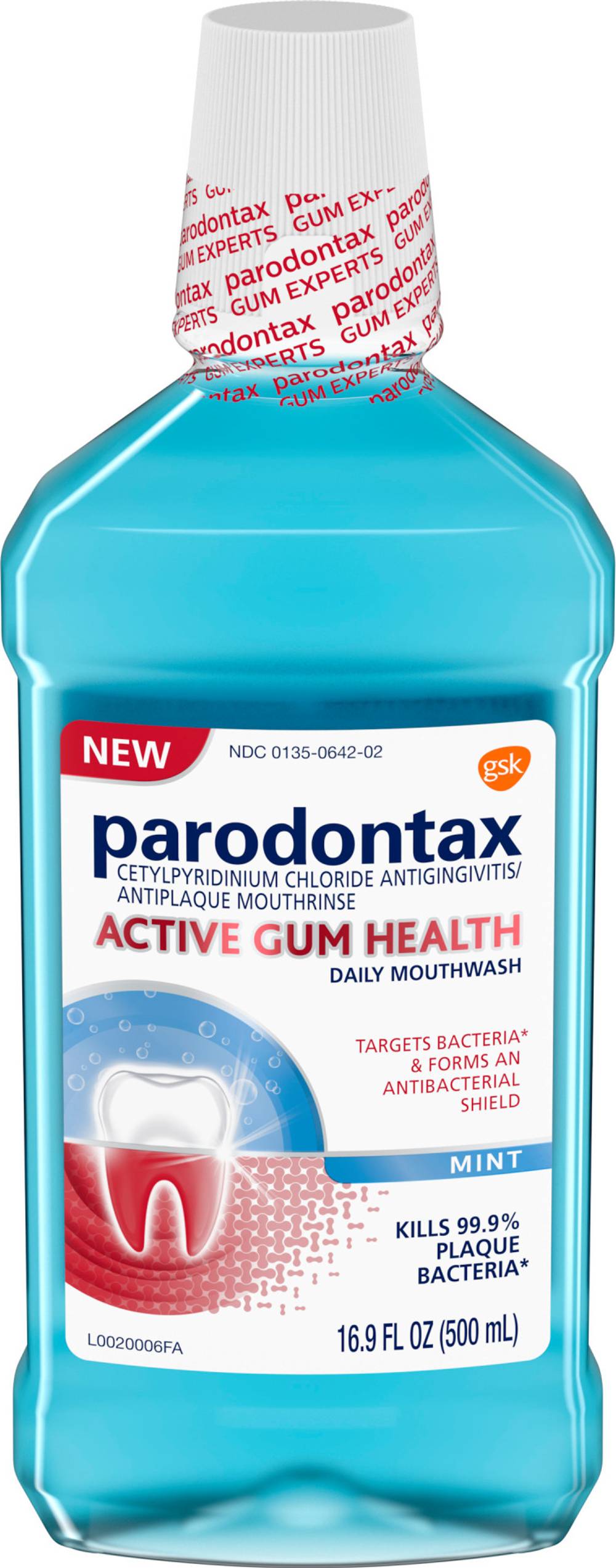 Parodontax Active Gum Health Daily Mouthwash, Mint (16.9 fl oz)