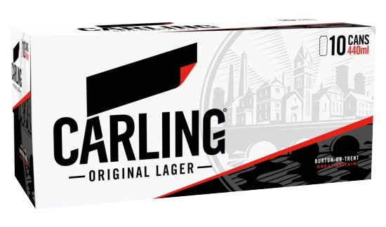 Carling Original Lager Beer (10 x 440ml)