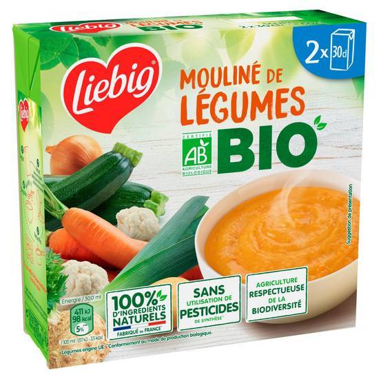 Liebig - Soupe bio mouliné de légumes