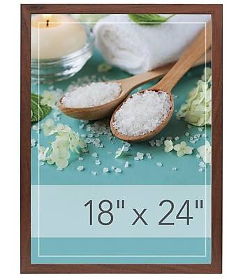 Staples 18 x 24 Wood Poster Frame (MPFRM-1824-BRW)