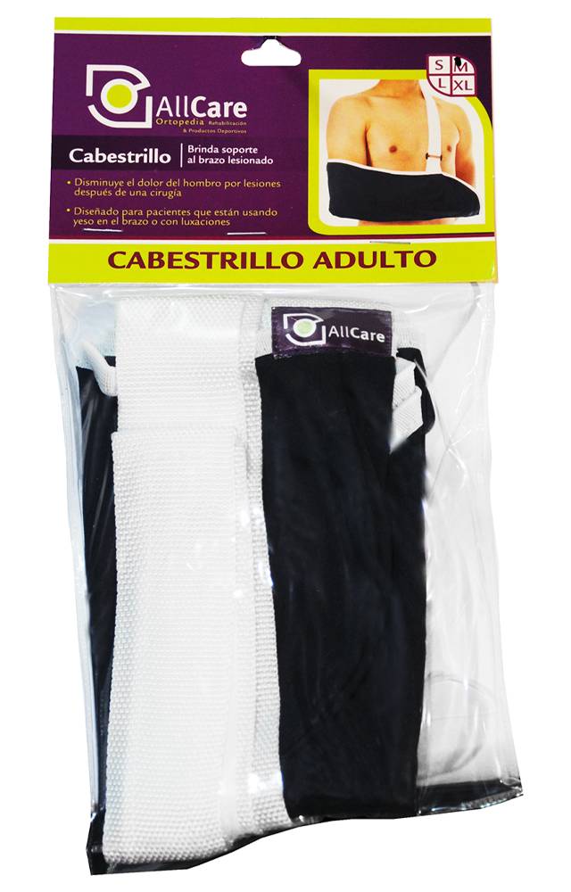 ALLCARE CABESTRILLO ADULTO MALLA NEGRA M