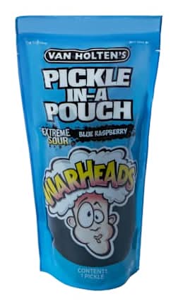 Van Holten's Warheads® Extreme Sour Blue Raspberry Dill Pickle in a Pouch