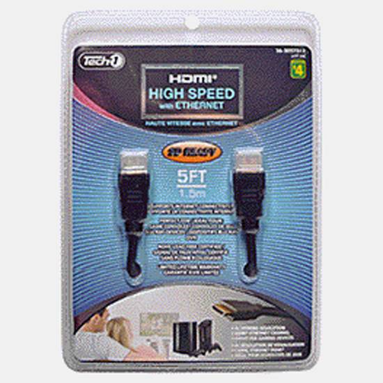 Tech1 High Speed HDMI Cable with Ethernet (##)