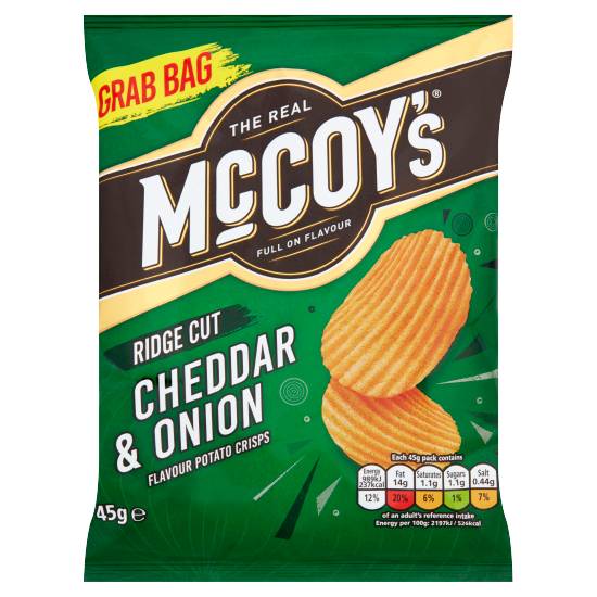 Mccoys Cheddar and Onion Grab Bag 45g