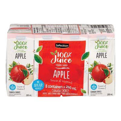 Selection Apple Juice With No Added Sugar (8 x 200 ml)