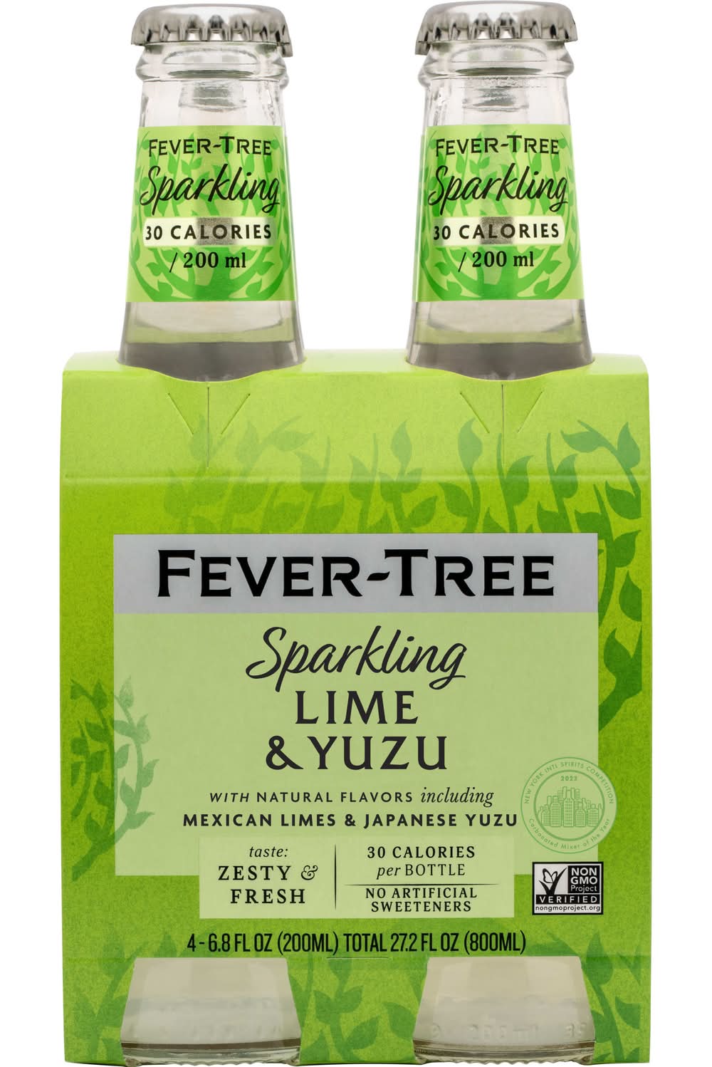 Fever-Tree Sparkling Soda, Lime & Yuzu (4 x 6.8 fl oz)