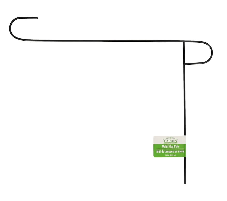 Garden Collection Metal Flag Poles, 35.5x16 in