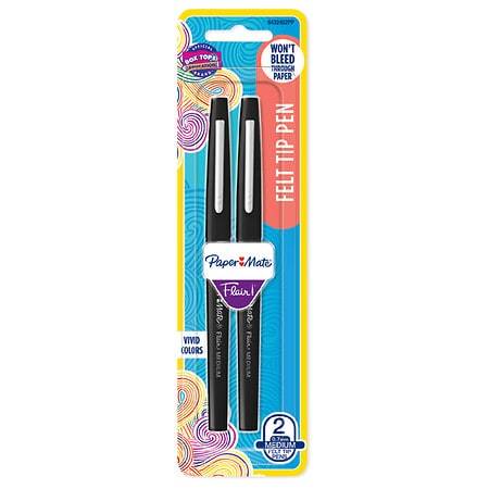 Paper Mate Flair Porous Felt Tip Pen Medium Point Black