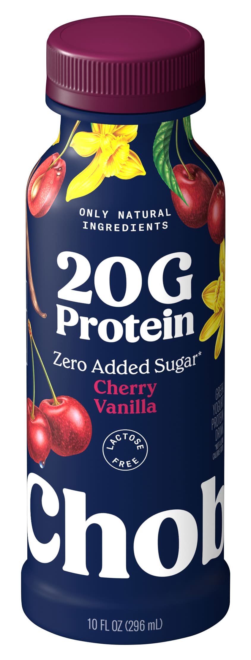 Chobani Complete Lowfat Greek Yogurt Drink, Cherry Vanilla (10 fl oz)