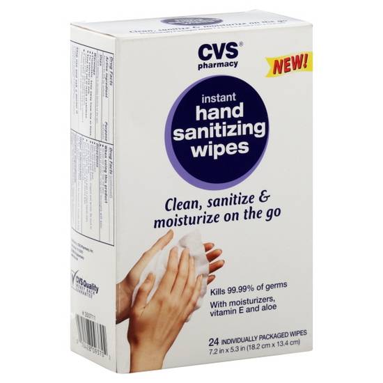 Cvs Instant Hand Sanitizing Wipes (7.2 x 5.3 inches)