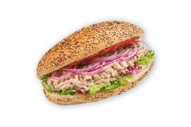 Tuna and Red Onion on Granary Roll