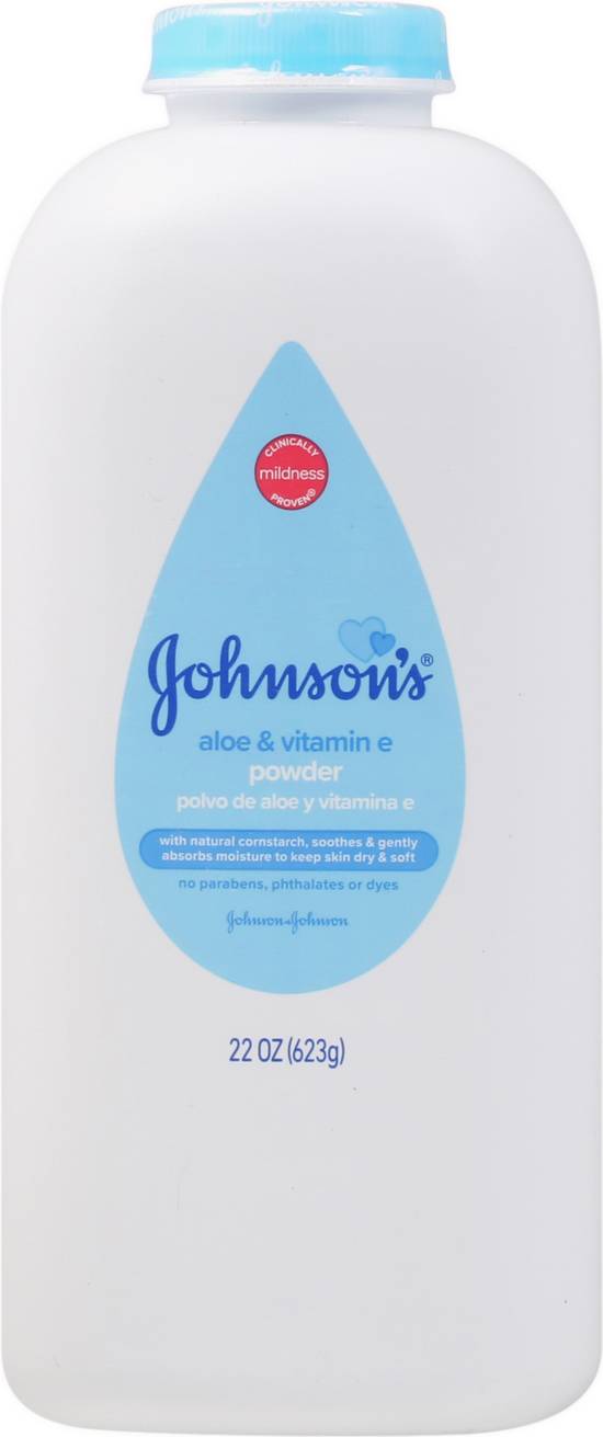 Johnson's Aloe & Vitamin E Baby Powder With Natural Cornstarch