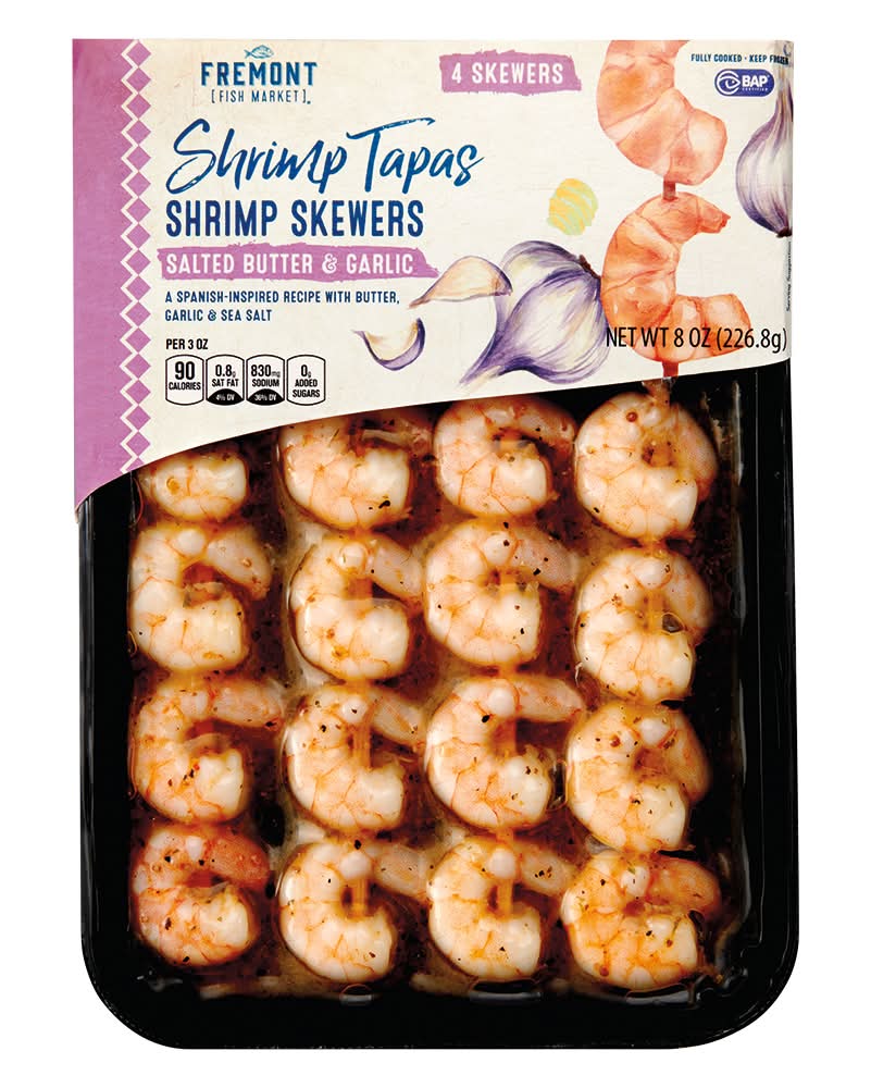 Fremont Fish Market Salted Butter Shrimp Skewer (8 oz)