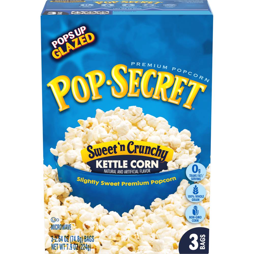 Pop Secret Premium Sweet 'N Crunchy Kettle Corn (7.9 oz)