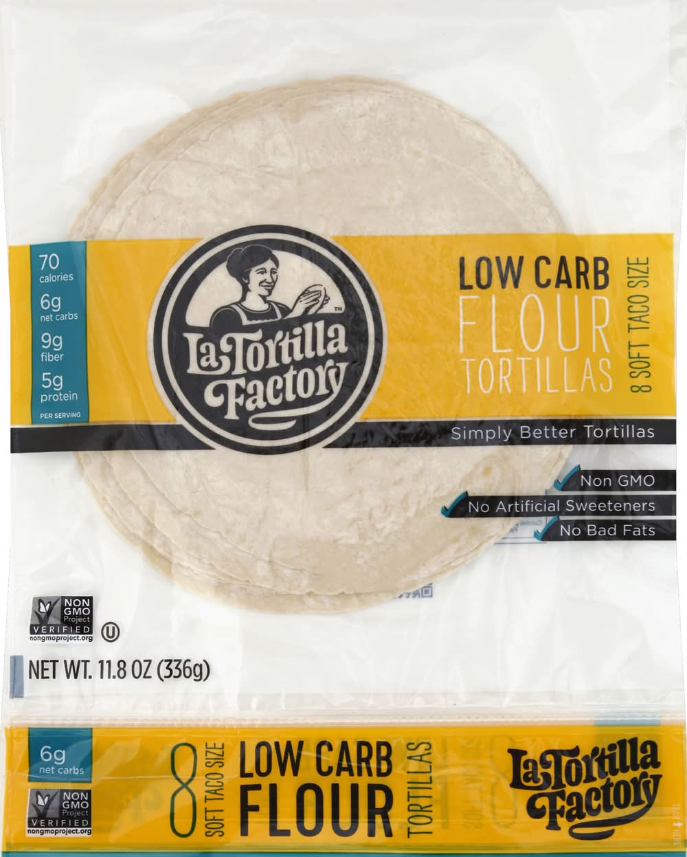 La Tortilla Factory Low Carb Flour Tortillas (11.8 oz, 8 ct)
