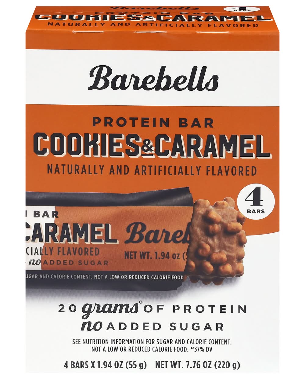 Barebells Protein Bars, Cookies & Caramel (4 x 1.94 oz)