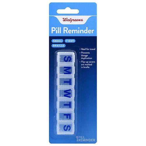 Walgreens 7-Day Pill Reminder with Braille Small - 1.0 ea