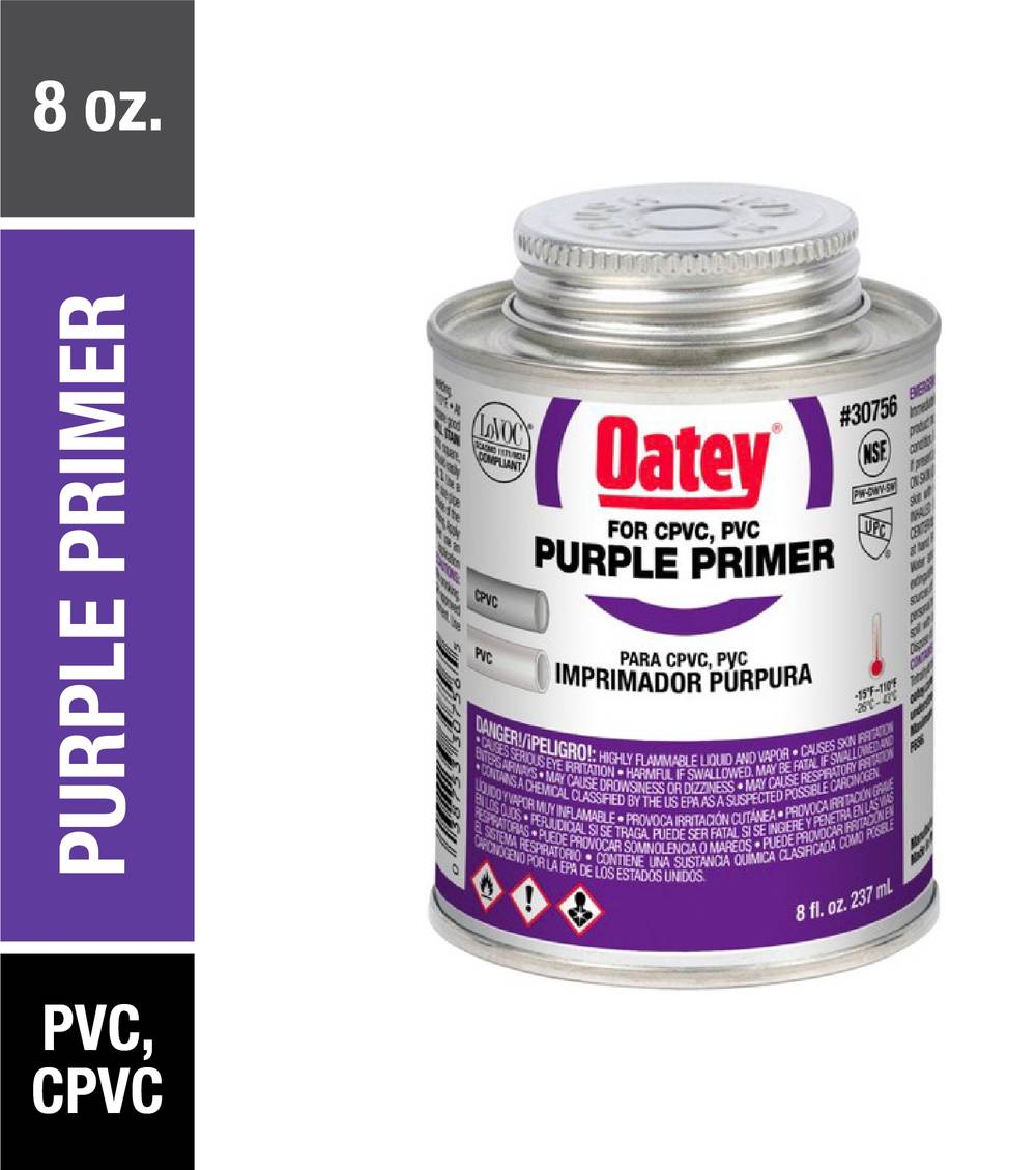Oatey 8-fl oz Purple CPVC and PVC primer | 30756L