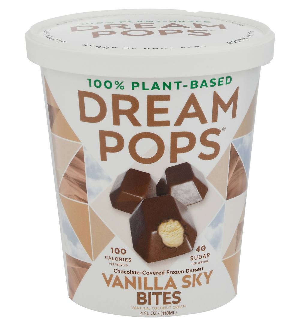 Dream Pops Chocolate-Covered Vanilla Sky Bites Frozen Dessert (4 fl oz)