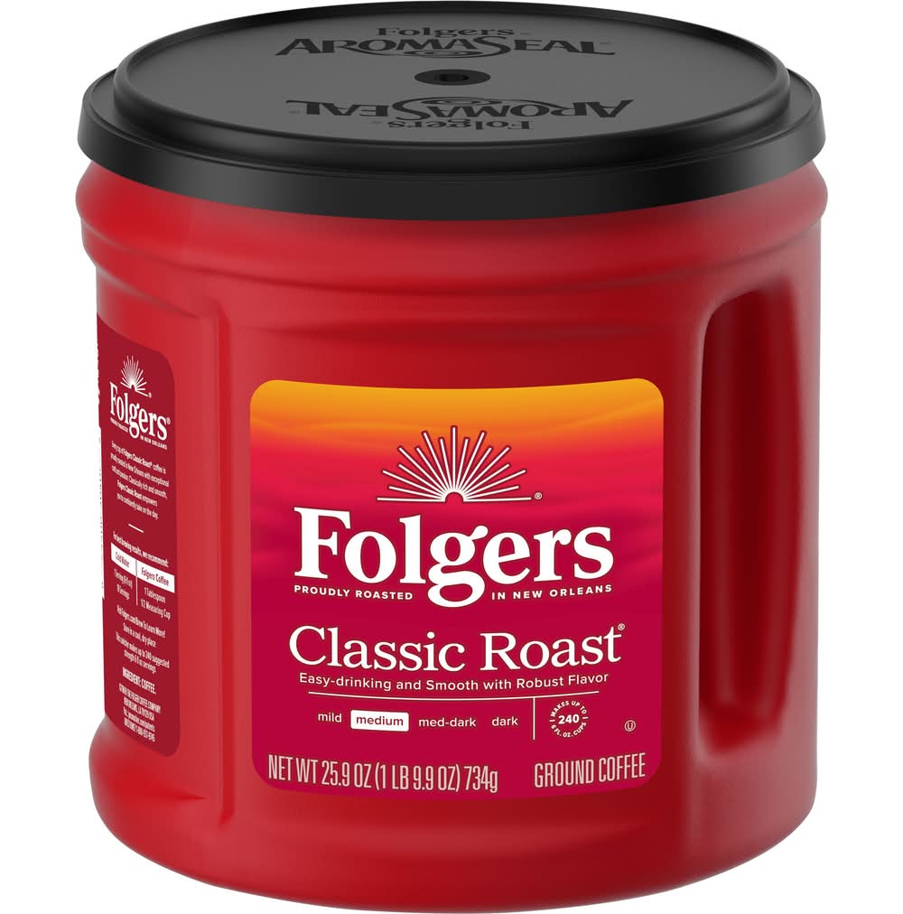 Folgers Classic Roast Ground Coffee (25.9 oz)
