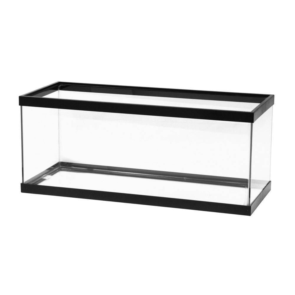 Aqueon Standard Glass Rectangle Aquarium 20 Long (clear silicone black)