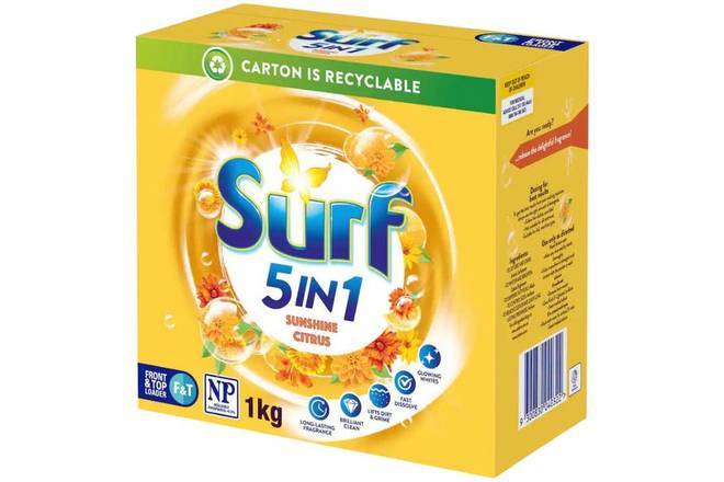 Surf Front & Top Loader Laundry Powder Sunshine Citrus 1kg