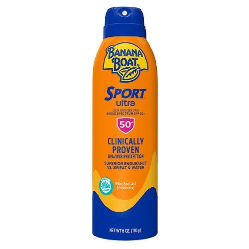 Banana Boat Sport Ultra Clear Sunscreen Spray SPF 50 - 6.0 oz