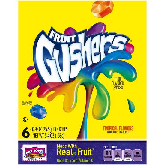 Fruit Gushers Snacks (6 ct) (tropical)