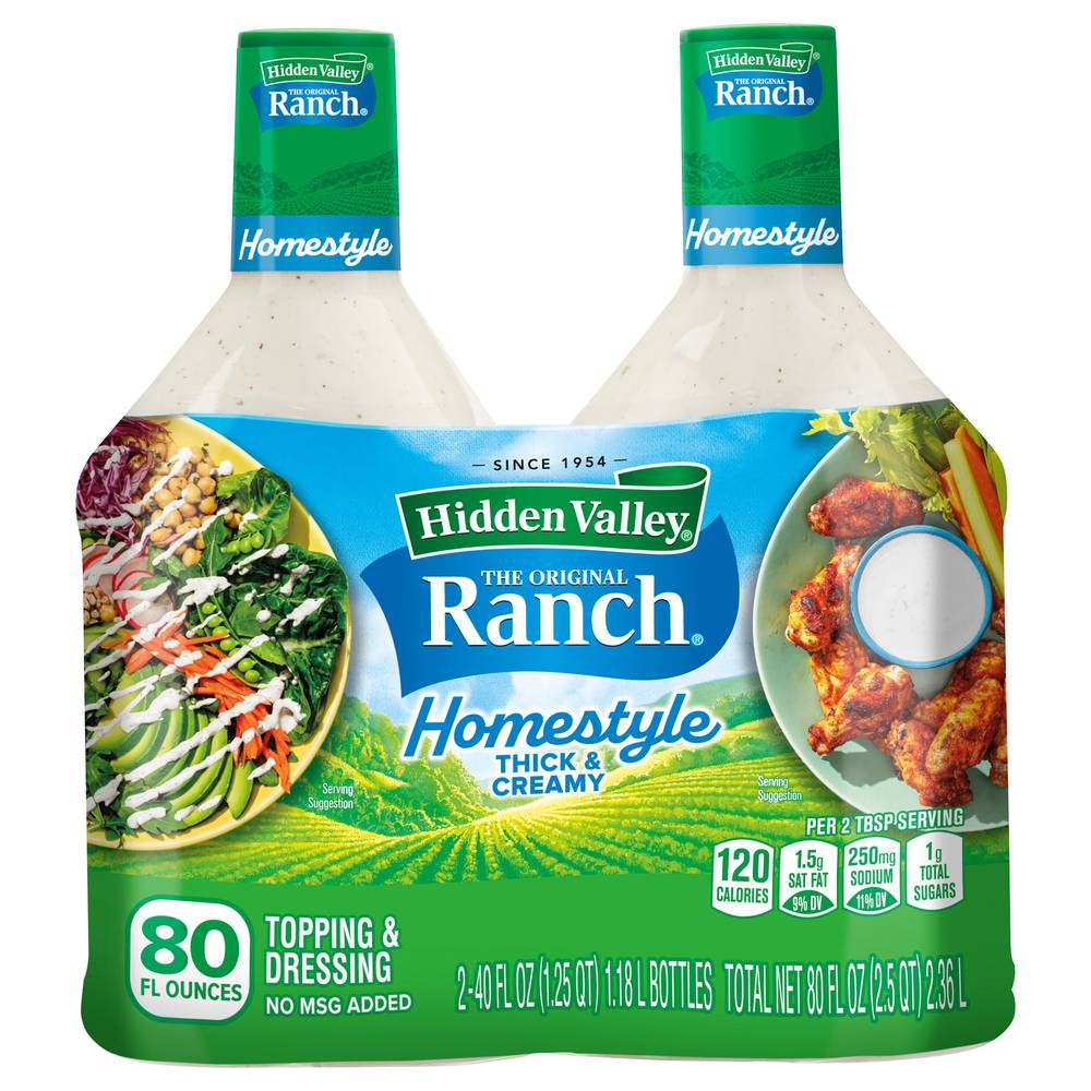 Hidden Valley Ranch Dressing (2 x 40 fl oz)