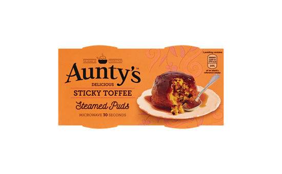 Aunty's Delicious Sticky Toffee Steamed Puds 2X95G