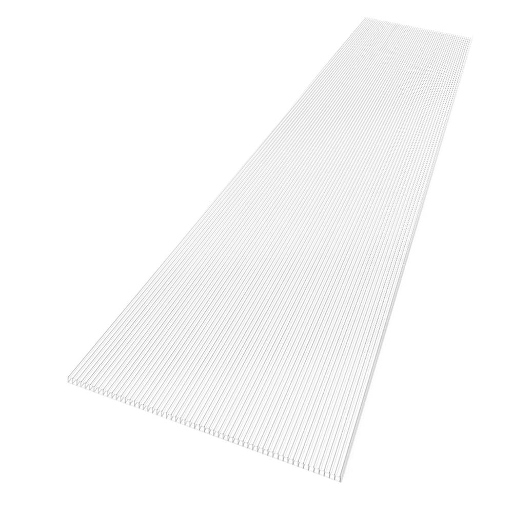 SUNLITE 3-ft x 8-ft Ribbed Clear Polycarbonate Plastic Roof Panel | 195176